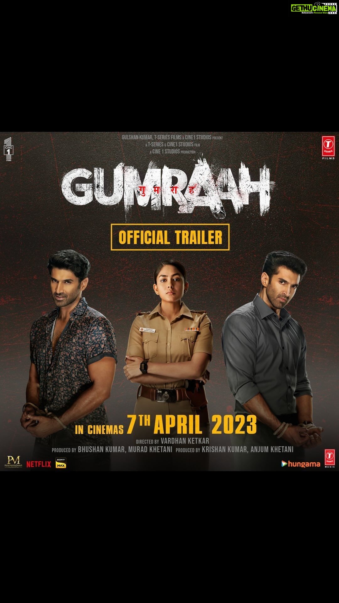 Mrunal Thakur Instagram - Har kahani ke do pehlu hote hain,Sach aur Jhooth; lekin iss kahani ke pehlu hain Gunaah aur Gumraah! 🚨🕯️ #Gumraah Trailer Out Now! @adityaroykapur @vedikapinto @v__________k @ronitboseroy @muradkhetani #BhushanKumar #KrishanKumar @anjummurad @cine1studios @tseriesfilms @tseries.official @shivchanana @neerajkalyan24 @castingchhabra @aksnash @vineetmalhotra