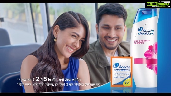Mrunal Thakur Instagram - Happy to announce my association with a household staple, head and shoulders! Want to know my secret of dandruff-free hair? Head and Shoulder helped me start a dandruff-free affair with my scalp. So, stop running away and say hello to clear scalp. Get upto 72 hours of dandruff protection and up to 100% dandruff-free* scalp now. #Ad *Visible Flakes only, with regular use, atleast 3X per week #HeadAndShoulders #HeadAndShouldersIndia #AntiDandruff #DandruffFree