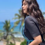 Mrunal Thakur Instagram - Beautiful perfect sunny day 🐚🌴🌊 Outfit - @bodicebodice Earrings - @timelessjewelsby_s @vblitzcommunications Footwear - @paioshoes Styled by - @sheefajgilani Assisted by - @astha_kothari @karenavinaik Hair by @deepalid10