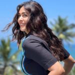 Mrunal Thakur Instagram - Beautiful perfect sunny day 🐚🌴🌊 Outfit - @bodicebodice Earrings - @timelessjewelsby_s @vblitzcommunications Footwear - @paioshoes Styled by - @sheefajgilani Assisted by - @astha_kothari @karenavinaik Hair by @deepalid10