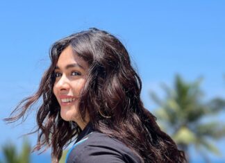 Mrunal Thakur Instagram - Beautiful perfect sunny day 🐚🌴🌊 Outfit - @bodicebodice Earrings - @timelessjewelsby_s @vblitzcommunications Footwear - @paioshoes Styled by - @sheefajgilani Assisted by - @astha_kothari @karenavinaik Hair by @deepalid10