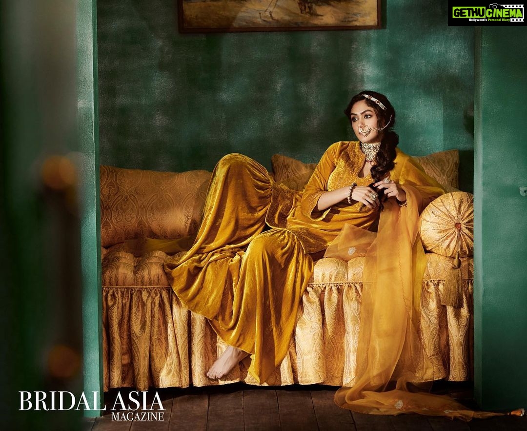 Mrunal Thakur Instagram - 🌼 Magazine: @thebridalasiamagazine @bridalasia . . Outfit: @devnaagri Jewellery: @vilandiofficial . . Editor-in-chief: @dhruvgurwara Editor-at-large: @nupurmehta18 Photographer: @vaishnavpraveen Stylist: @nupurmehta18 @n2root Art & Set Direction: @gopalikavirmani Makeup: @missblender Hair: @deepalid10 Assistant Stylist: @nehamaggo Production: @mmcworld_official