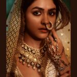 Mrunal Thakur Instagram - In aankhon ki masti ke mastaane haazaroon hain 🎶 #aapkinoor Magazine: @thebridalasiamagazine @bridalasia . . Outfit: @sawangandhiofficial Jewellery: Neckpiece - @shriramhariramjewellers ,Nose Ring - @vilandiofficial . . Editor-in-chief: @dhruvgurwara Editor-at-large: @nupurmehta18 Photographer: @vaishnavpraveen Stylist: @nupurmehta18 @n2root Art & Set Direction: @gopalikavirmani Makeup: @missblender Hair: @deepalid10 Assistant Stylist: @nehamaggo Production: @mmcworld_official