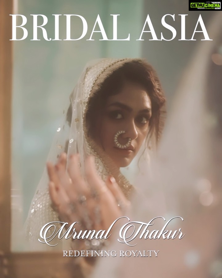 Mrunal Thakur Instagram - Redefining royalty 🕊🤍 Magazine: @thebridalasiamagazine @bridalasia . . Outfit: @sawangandhiofficial Jewellery: Neckpiece - @shriramhariramjewellers ,Nose Ring - @vilandiofficial . . Editor-in-chief: @dhruvgurwara Editor-at-large: @nupurmehta18 Photographer: @vaishnavpraveen Stylist: @nupurmehta18 @n2root Art & Set Direction: @gopalikavirmani Makeup: @missblender Hair: @deepalid10 Assistant Stylist: @nehamaggo Production: @mmcworld_official