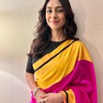 Mrunal Thakur Instagram - 🌸💕 🌸 Outfit @raw_mango Jewellery @mozaati Styled by @sheefajgilani Assisted by @kashishsinhaaa Coordinated by @niyoshi.jain @tanyasadhwhiny Glam team @missblender @deepalid10