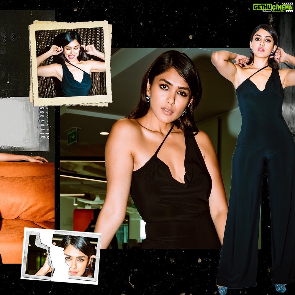 Mrunal Thakur Instagram - Black and bold 🖤 Hair: @deepalid10 assisted by @vidushiparashar18 Makeup: @missblender assisted by @im_shilps Styled by: @sheefajgilani assisted by @astha_kothari @kashishsinhaaa @yashasvi_mehlawat Ear cuff: @tuula.jewellery Footwear: @stevemadden Photographer: @gltch.in