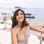Mrunal Thakur Instagram - Thank you @falgunishanepeacockindia for this absolute stunner and for making me feel like the #DesiGirl I am HMU - @shraddhamishra8 Styling - @rahulvijay1988 Photo - @eastmancolourr Video - @amitsingh.dop @shakeelbinafzal Saree - @falgunishanepeacockindia Shoes - @jimmychoo Earrings - @outhousejewellery #Cannes2023 #Collab #GreyGoose #ViveLeVoyage @greygoose @fetch_india