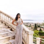 Mrunal Thakur Instagram - Thank you @falgunishanepeacockindia for this absolute stunner and for making me feel like the #DesiGirl I am HMU - @shraddhamishra8 Styling - @rahulvijay1988 Photo - @eastmancolourr Video - @amitsingh.dop @shakeelbinafzal Saree - @falgunishanepeacockindia Shoes - @jimmychoo Earrings - @outhousejewellery #Cannes2023 #Collab #GreyGoose #ViveLeVoyage @greygoose @fetch_india