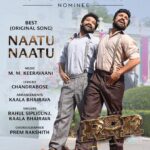 N. T. Rama Rao Jr. Instagram - Congratulations #MMKeeravaani Garu and @boselyricist Garu on achieving another well-deserved and monumental feat... This song will forever hold a special place in my heart. @ssrajamouli @alwaysramcharan #RRRMovie #NaatuNaatu #Oscars95