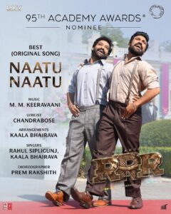 N. T. Rama Rao Jr. Instagram - Congratulations #MMKeeravaani Garu and @boselyricist Garu on achieving another well-deserved and monumental feat... 

This song will forever hold a special place in my heart.

@ssrajamouli @alwaysramcharan 

#RRRMovie #NaatuNaatu #Oscars95
