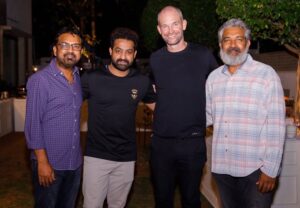 N. T. Rama Rao Jr. Instagram - An evening well spent with friends and well-wishers. Was great catching up with James and Emily. Thanks for keeping your word and joining us for dinner.