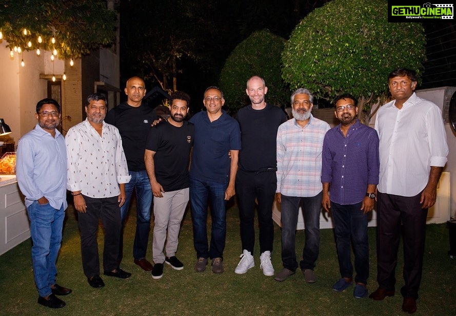N. T. Rama Rao Jr. Instagram - An evening well spent with friends and well-wishers. Was great catching up with James and Emily. Thanks for keeping your word and joining us for dinner.