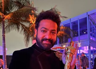 N. T. Rama Rao Jr. Instagram - And we did it… #Oscars95 #NaatuNaatu #RRRMovie Congratulations @mmkeeravaani Sir ji, Jakkanna @ssrajamouli , @boselyricist garu, the entire team and the nation 🇮🇳.