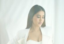 Nabha Natesh Instagram - You guys didn’t sneeze but just wanted to bless your feed ! : : Styling:- @shefalideora_ _ Outfit:- @Ranbirmukherjeeofficial Kadas :- @tuluaindia Photography: @gohil_jeet