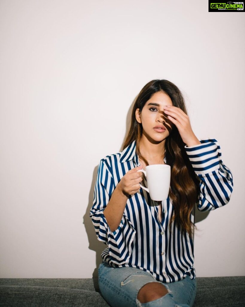 Nabha Natesh Instagram - May your coffee kick in before the reality does 👀 : : : photographer & creative director @bharat_rawail Styling : @rashmitathapa