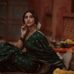 Nabha Natesh Instagram - 🦚🦚🦚🦚 : : : : : Conceptualisation: I & @sandhya__sabbavarapu Styling & art direction : @sandhya__sabbavarapu @team_sandhya Makeup: @makeupbykamaljeet Hair @naidukavala Photography: @adrin_sequeira Photography Assistant : @srinu_visuals Styling assistants: @rashmi_angara @thumu_bhavana @sirichandhana_medi Saree: @omanas_clothing Location: @themayabazar Cordination: @karthik_peruru @monikcherukuri @dilipkotyada