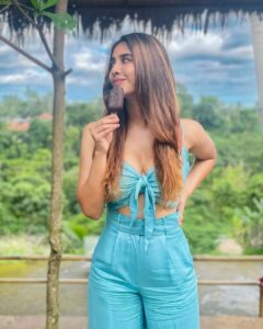 Nabha Natesh Instagram - I scream, you scream, we all scream for an ice-cream 🍦 : : Styling / photography: @sandhya__sabbavarapu Outfit : @acqua.swimstore
