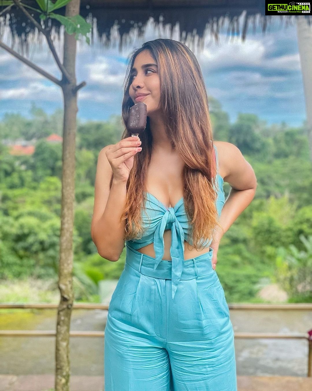 Nabha Natesh Instagram - I scream, you scream, we all scream for an ice-cream 🍦 : : Styling / photography: @sandhya__sabbavarapu Outfit : @acqua.swimstore