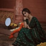 Nabha Natesh Instagram - 🍀🍀🍀🍀 : : : : : Conceptualisation: I & @sandhya__sabbavarapu Styling & art direction : @sandhya__sabbavarapu @team_sandhya Makeup: @makeupbykamaljeet Hair @naidukavala Photography: @adrin_sequeira Photography Assistant : @srinu_visuals Styling assistants: @rashmi_angara @thumu_bhavana @sirichandhana_medi Saree: @omanas_clothing Location: @themayabazar Cordination: @karthik_peruru @monikcherukuri @dilipkotyada