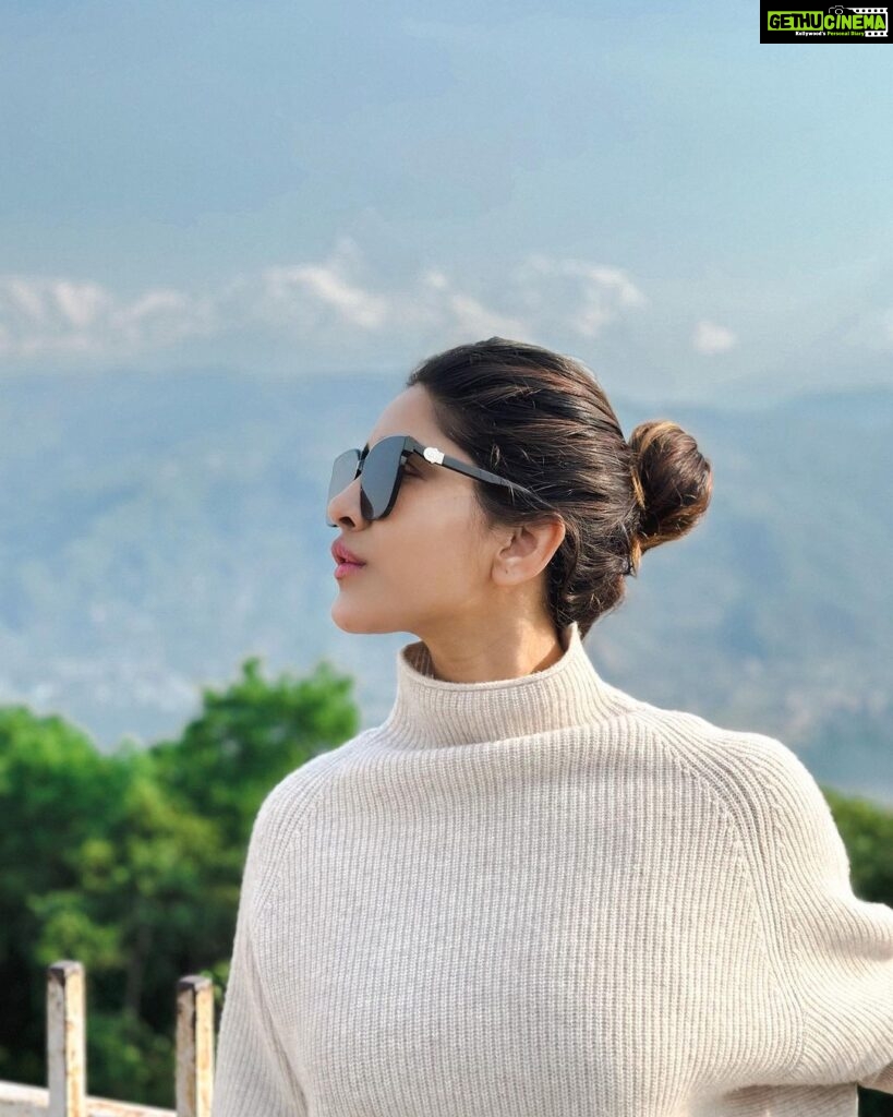 Nabha Natesh Instagram - may The Himalayas be with you ! Annapurna Himalayan Range