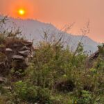 Nabha Natesh Instagram - Only and the only reason to hike up the hill in the morning is to watch The Mighty Sun arrive . To realise he doesn’t rise or set for us . We just move towards and away from him every-day pinned our feet to the ground. Thanks to The Lady Gravity, if not we are just a couple of celestials. Ok bye. : : Pc : @nahushchakravarthi, also coz of which we got detached from the group and wandered 🫣 Pokhara, Nepal