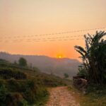 Nabha Natesh Instagram - Only and the only reason to hike up the hill in the morning is to watch The Mighty Sun arrive . To realise he doesn’t rise or set for us . We just move towards and away from him every-day pinned our feet to the ground. Thanks to The Lady Gravity, if not we are just a couple of celestials. Ok bye. : : Pc : @nahushchakravarthi, also coz of which we got detached from the group and wandered 🫣 Pokhara, Nepal