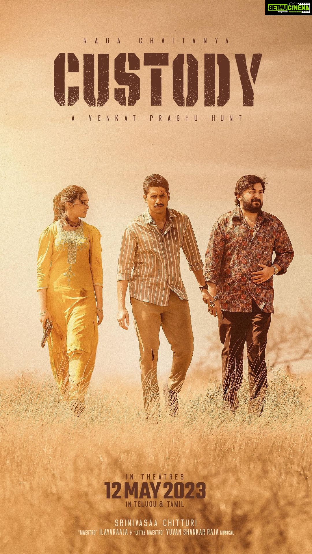 Naga Chaitanya Instagram - #custody in theater’s tomorrow ! #CustodyOnMay12 @venkat_prabhu @krithi.shetty_official @thearvindswami @r_sarath_kumar @pillumani #Ilaiyaraaja @itsyuvan @srinivasaachitturi @srinivasaasilverscreenoffl #SampathRaj @premgi @vennelakish @premi_vishwanath @srkathiir @abburi.ravi @rajeevan.n @venkat_raajen #DYSatyanarayana mathewstunts @thisisputta @luminousdeep @jungleemusicsouth