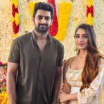 Naga Shaurya Instagram - Starting a new journey! ✨ @slv_cinemas #ProdNo6 Thank you dear Raghavendar rao garu and odela srikanth for gracing the ceremony! 😊 @pawan_basamsetti @realyukti @vamsipatchipulusu