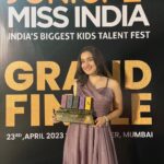 Naisha Khanna Instagram - This one’s for y’all 💜🏆 Thankyou for all the love and support y’all have give to me, always 🤍 Love y’all!! 👛: @fushaya.in Also thanks to @shobhagori @juniormissindia for the 🏆 #juniormissindia #mycityevents #kidsfashion #juniormissindia2023 #season1 #nehadhupia #vipulroy #shobhagori #castingshobhagori #kidspageant #nesco #talentedkids #talentround #culturalround #trending #grandfinalejuniormissindia2023