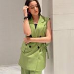 Naisha Khanna Instagram - Last night 💚✨ outfit: @ikichic_official #collab #event #mrsindiaqueen #ootd The Westin Hotel