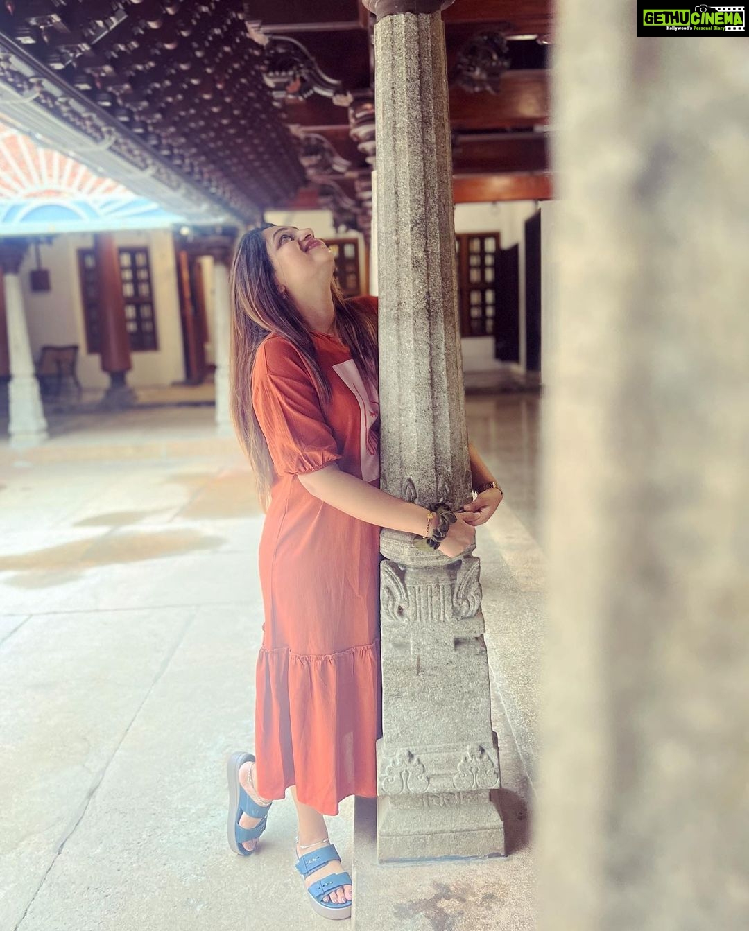 Nakshathra Nagesh Instagram - Never thought I would get so attached to a building.. @chidambaravilas ❤️ the sweetest staff truly add to the experience becoming a beautiful memory. 🙌🏼