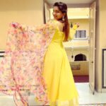 Nakshathra Nagesh Instagram – Thank you @tag_a_clothing_brand for this beautiful outfit! 💛 #haldi #weddingseason2023 Jaipur, Rajasthan