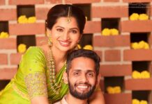 Nakshathra Nagesh Instagram - I’ve known you for decades, loved you for what feels like eternity and been married to you for over a year, but what keeps me so excited to still wake up and spend each day with you is your unmatched excitement and willingness to grow and learn each day! I love you my Aagav!❤️ I know your birthday is day after, but, you truly truly deserve to be celebrated everyday! 🧿 #NakshuFoundHerRagha 📸 @haran_official_