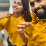 Nakshathra Nagesh Instagram – We love you @adkofficial 💛 and #whistlepodu for #chennaisuperkings 🥳 #NakshufoundherRagha