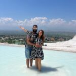 Nakshathra Nagesh Instagram – Can you stand on snow barefoot? 🤔 

just kidding! This was at the #pamukale hot spring ❤️ 

What a sight! 🇹🇷 

#NakshuFoundHerRagha #happytravellers