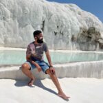 Nakshathra Nagesh Instagram – Can you stand on snow barefoot? 🤔 

just kidding! This was at the #pamukale hot spring ❤️ 

What a sight! 🇹🇷 

#NakshuFoundHerRagha #happytravellers