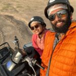 Nakshathra Nagesh Instagram – This wasn’t a part of my plan at all 🤷🏻‍♀️ but it’s cute to have a husband who said I could, so I should! And I did 🥳 

cycle kude otta theriyadhu, aana ATV otiten!! 

P.s. I had Raghav’s surveillance the whole time, which made me feel super safe (pic 5) 🧿

And don’t miss the cute rainbow we caught in the last photo! 🌈❤️ Goreme, Cappadocia, Turkey