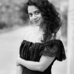 Namita Krishnamurthy Instagram - Wednesday Addams Pondy bazaar version 🫠 Thank you @deran_photography 🖤 #namitakrishnamurthy #curlyhair #tamilactresses #outfitoftheday #chennaiblogger