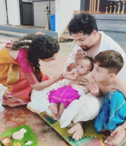Namita Krishnamurthy Instagram - Favourite week with my favourite people ♥️

#familytime #mybabies