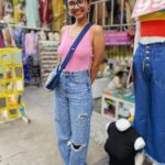 Namita Krishnamurthy Instagram - Went street shopping wearing fully street shopped clothes. 🌞 #thriftbaby #namitakrishnamurthy #weekendmood #streetfit #chennaiinfluencer Commercial Street Bengaluru