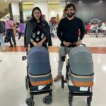 Namitha Instagram - Traveling with my Twin Miracles for the First time! 🧿🧿🧿🧿🧿 @m_v_chowdhary 💖 #wolfguard #twinmom #twinlife #twintravel