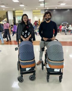 Namitha Instagram - Traveling with my Twin Miracles for the First time! 🧿🧿🧿🧿🧿 @m_v_chowdhary 💖

#wolfguard 
#twinmom 
#twinlife 
#twintravel