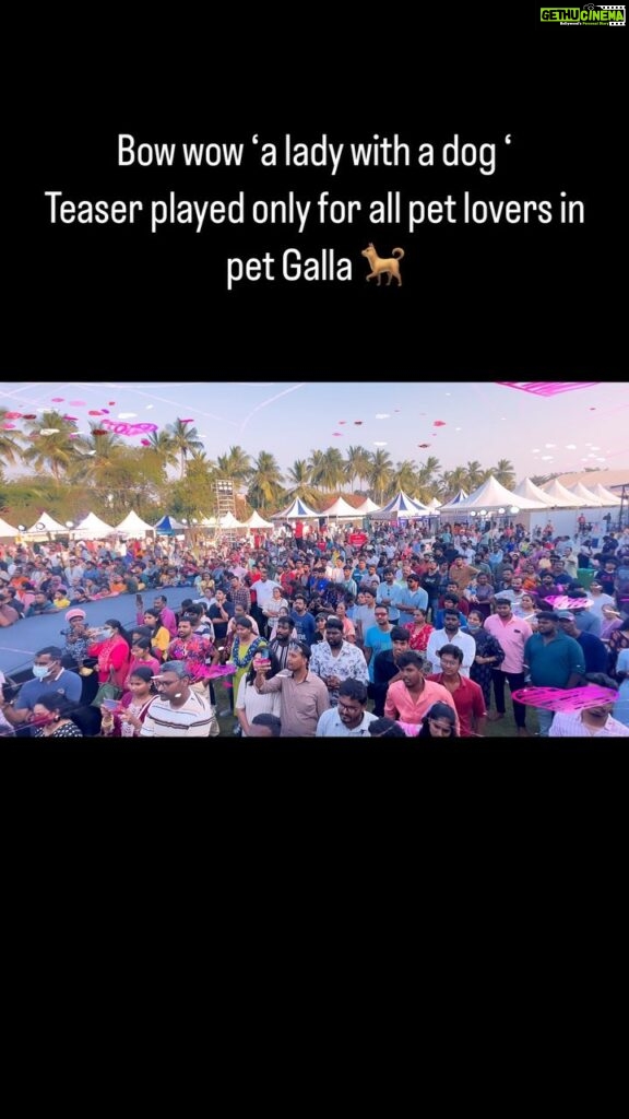 Namitha Instagram - I’m sooo touched with the response of my upcoming movie Bow wow ‘a lady with a dog ‘ teaser played only for the @felineclubofindia oraganised Petgalla in chennai . It’s an amazing feel to see all the pet lovers ,pet organisations & so many like minded people . #bow #wow #animals #love #puresouls #dogs #movies