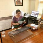 Namitha Instagram - Determination and Dedication! These are other words that should be used to describe you Khus akka. I'm super proud to have known you and you are such an inspiration! Congratulations on your achievement 👏 👏👏 @khushsundar @bjp4tamilnadu @bjp4india @annamalai_kuppusamy #determination #hardwork #nationalcommissionforwomen #bjpindia #bjptamilnadu