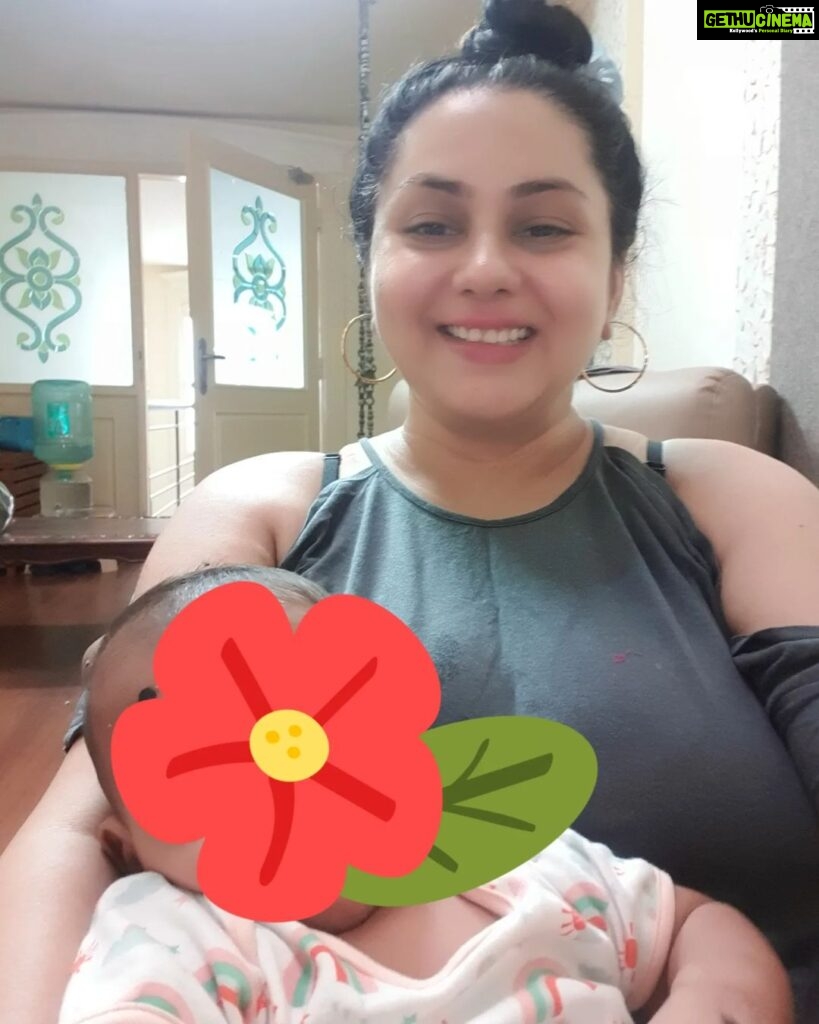 Namitha Instagram - Amma n her Kutty !! 🧿🧿♥️🧿🧿 #wolfguard