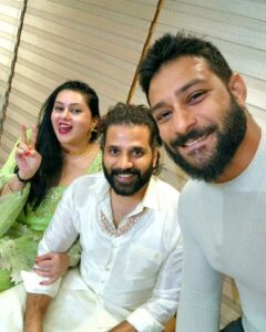 Namitha Instagram - Meet ' Krishna Adhithya ' and ' Kian Raaj ' !!
 My Two Beautiful Little Miracles, Gifted to me By my Krishna !! 🙏🙏🙏🙏🧿🧿🧿🙏🙏🙏🙏 🧿🧿🧿🙏🙏🙏🙏
 My most Precious Gift ever ! Hence, I had Promised Krishna I will name my kids after him. Just my way of showing my Gratitude and Appreciation! I feel Beyond Blessed ! The Naming ceremony was in Surat (my hometown), was intimate and  in midst of my Loved ones. Thank you for all of your Love and Wishes! Means the world to me ! 🙏

#wolfguard 
#blessed 
#blessedlife 
#gratitude 
#blessedandbeyond
#krishnaadhithya
#kianraaj
#familyfirst
