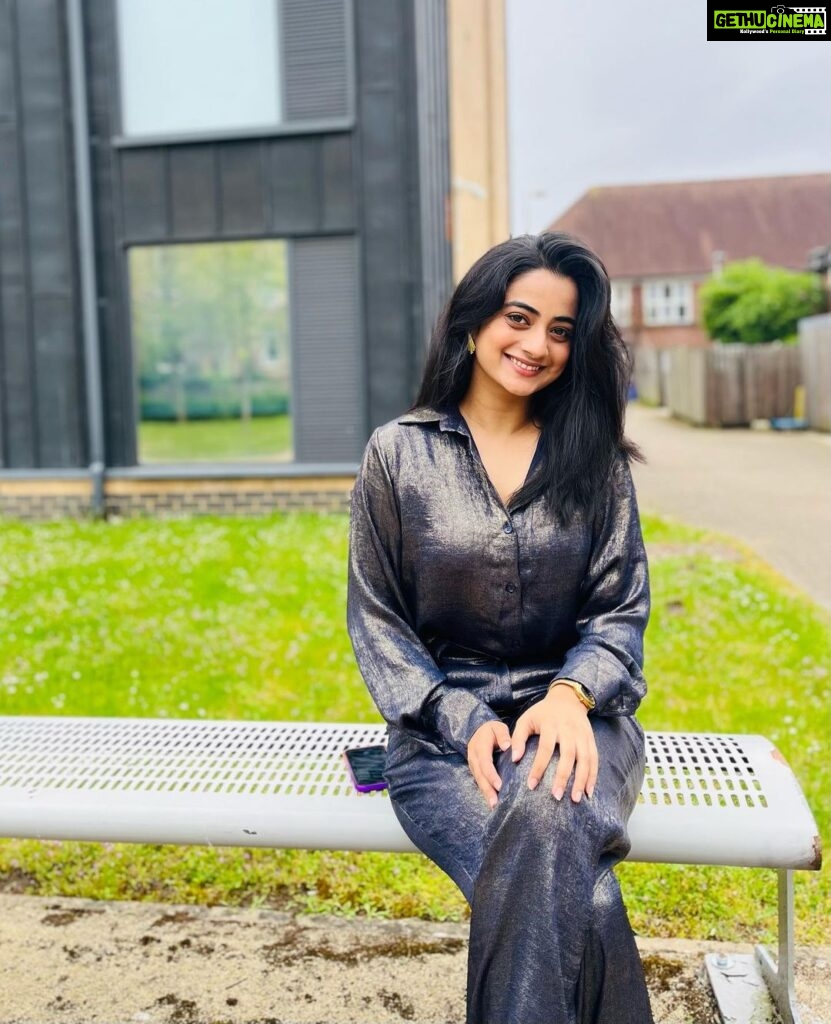 Namitha Pramod Instagram - When your dress is as glittery as your heart ♥️ ✨ Wearing : @therapyclothing.in Reading, England
