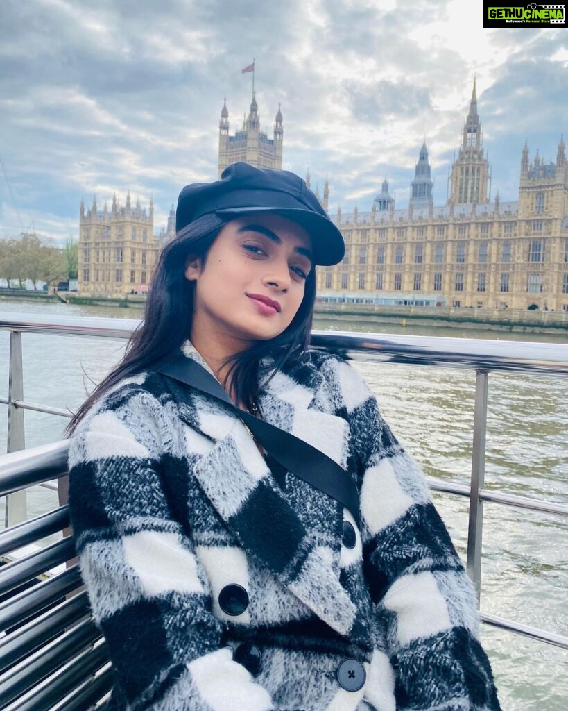 Namitha Pramod Instagram - From London with love ♥️ Dress : @lisdesigns.in London, Unιted Kingdom