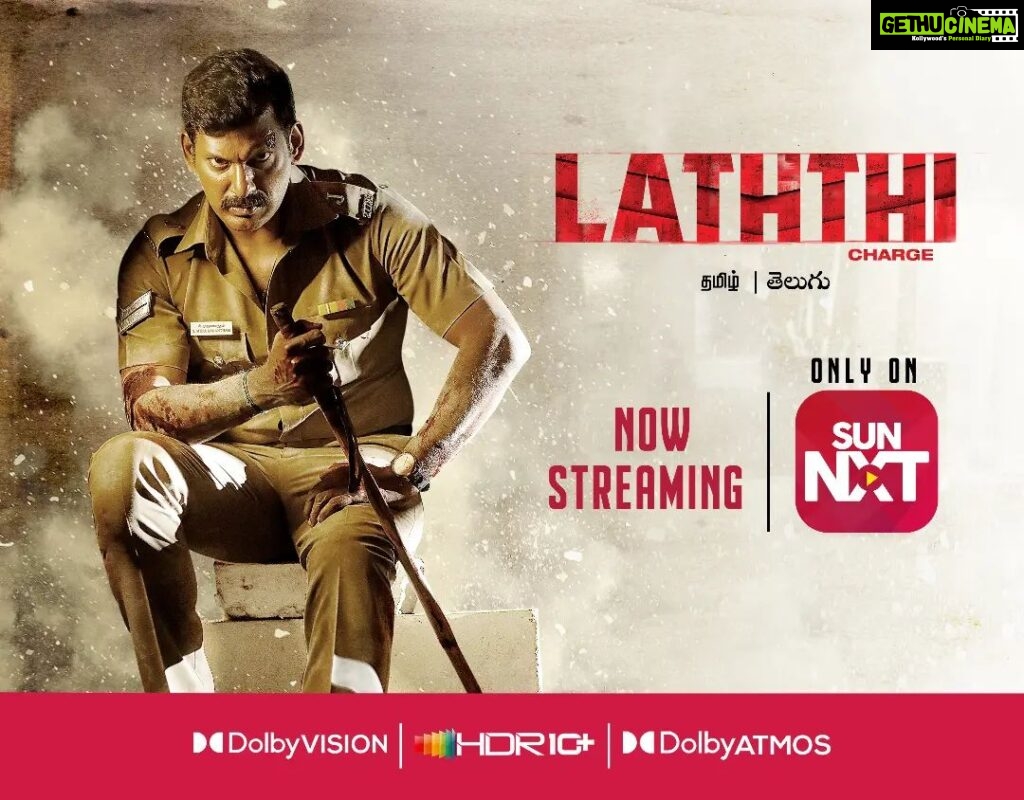 Nandha Durairaj Instagram - Enjoy this Pongal with #LaththiCharge. It's not just a movie or a weapon. It's a statement. Watch #Laththi now exclusively on Sun NXT Tamil - sunnxt.page.link/Lathi Telugu - sunnxt.page.link/Lati @actorvishalofficial @rana_productions_official @thesunainaa @sunnxt @dir_vinothkumar