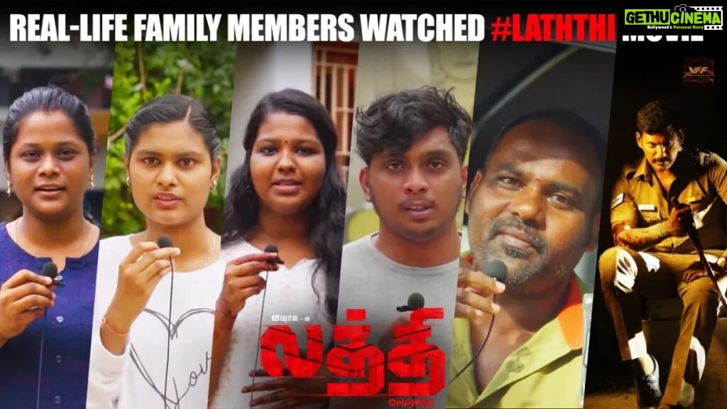 Nandha Durairaj Instagram - Real-Life Family Members Watched #Laththi Movie #Laththi is a tribute to the #Constables youtu.be/FXAnkFck-6I #LaththiRunningSuccessfully @actorvishalofficial @thesunainaa @rana_productions_